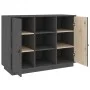 Solid gray pine wood sideboard 100x40x75 cm by vidaXL, Sideboards - Ref: Foro24-820134, Price: 155,45 €, Discount: %