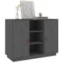 Solid gray pine wood sideboard 100x40x75 cm by vidaXL, Sideboards - Ref: Foro24-820134, Price: 155,45 €, Discount: %