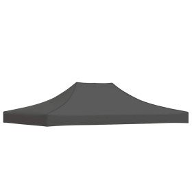 Techo de carpa para celebraciones gris antracita 4x3 m 270 g/m²