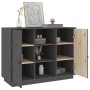 Sideboard aus massivem grauem Kiefernholz, 100 x 40 x 75 cm von vidaXL, Sideboards - Ref: Foro24-820134, Preis: 157,94 €, Rab...