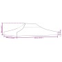 Techo de carpa para celebraciones blanco 4x3 m 270 g/m²