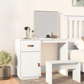 Solid pine wood white dressing table 95x50x134 cm by vidaXL, Bedroom Dressers - Ref: Foro24-820088, Price: 122,96 €, Discount: %