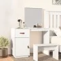 Weißer Frisiertisch aus massivem Kiefernholz 95x50x134 cm von vidaXL, Schlafzimmerkommoden - Ref: Foro24-820088, Preis: 122,9...