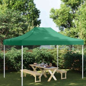 Techo de carpa para celebraciones verde 4x3 m 270 g/m²