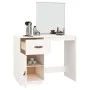 Weißer Frisiertisch aus massivem Kiefernholz 95x50x134 cm von vidaXL, Schlafzimmerkommoden - Ref: Foro24-820088, Preis: 122,9...