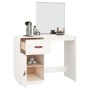 Weißer Frisiertisch aus massivem Kiefernholz 95x50x134 cm von vidaXL, Schlafzimmerkommoden - Ref: Foro24-820088, Preis: 124,2...