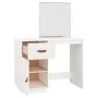 Weißer Frisiertisch aus massivem Kiefernholz 95x50x134 cm von vidaXL, Schlafzimmerkommoden - Ref: Foro24-820088, Preis: 122,9...