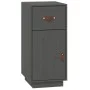 Solid gray pine wood sideboard 34x40x75 cm by vidaXL, Sideboards - Ref: Foro24-820124, Price: 67,34 €, Discount: %