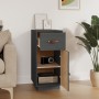 Sideboard aus massivem grauem Kiefernholz, 34 x 40 x 75 cm von vidaXL, Sideboards - Ref: Foro24-820124, Preis: 68,09 €, Rabat...