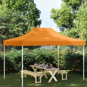 Techo de carpa para celebraciones naranja 4x3 m 270 g/m²