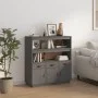 Tall sideboard solid gray pine wood 100x40x108.5 cm by vidaXL, Sideboards - Ref: Foro24-820164, Price: 191,48 €, Discount: %