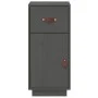 Aparador de madera maciza de pino gris 34x40x75 cm de vidaXL, Aparadores - Ref: Foro24-820124, Precio: 67,32 €, Descuento: %