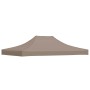 Techo de carpa para celebraciones gris taupe 4x3 m 270 g/m²
