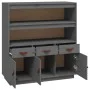 Tall sideboard solid gray pine wood 100x40x108.5 cm by vidaXL, Sideboards - Ref: Foro24-820164, Price: 191,48 €, Discount: %