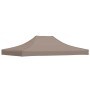 Techo de carpa para celebraciones gris taupe 4x3 m 270 g/m²