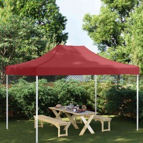 Techo de carpa para celebraciones burdeos 4x3 m 270 g/m²