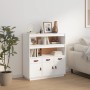 Hohes Sideboard aus massivem weißem Kiefernholz, 100 x 40 x 108,5 cm von vidaXL, Sideboards - Ref: Foro24-820163, Preis: 159,...