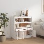 Hohes Sideboard aus massivem weißem Kiefernholz, 100 x 40 x 108,5 cm von vidaXL, Sideboards - Ref: Foro24-820163, Preis: 159,...