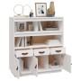 Hohes Sideboard aus massivem weißem Kiefernholz, 100 x 40 x 108,5 cm von vidaXL, Sideboards - Ref: Foro24-820163, Preis: 159,...
