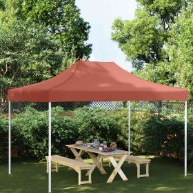Techo de carpa para celebraciones color terracota 4x3m 270g/m²
