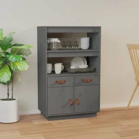 Sideboard aus massivem Kiefernholz grau 67x40x108,5 cm von vidaXL, Sideboards - Ref: Foro24-820159, Preis: 146,10 €, Rabatt: %