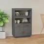 Solid gray pine wood sideboard 67x40x108.5 cm by vidaXL, Sideboards - Ref: Foro24-820159, Price: 146,10 €, Discount: %