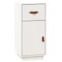 Aparador de madera maciza de pino blanco 34x40x75 cm de vidaXL, Aparadores - Ref: Foro24-820123, Precio: 63,67 €, Descuento: %
