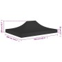 Techo de carpa para celebraciones negro 4x3 m 270 g/m²