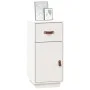 Aparador de madera maciza de pino blanco 34x40x75 cm de vidaXL, Aparadores - Ref: Foro24-820123, Precio: 63,67 €, Descuento: %