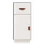 Sideboard aus massivem weißem Kiefernholz, 34 x 40 x 75 cm von vidaXL, Sideboards - Ref: Foro24-820123, Preis: 64,43 €, Rabat...