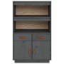 Sideboard aus massivem Kiefernholz grau 67x40x108,5 cm von vidaXL, Sideboards - Ref: Foro24-820159, Preis: 148,00 €, Rabatt: %