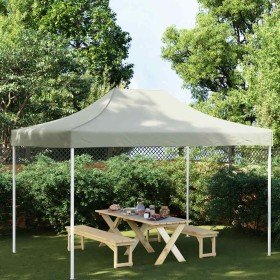 Techo de carpa para celebraciones color crema 4,5x3 m 270 g/m²