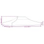 Techo de carpa para celebraciones color crema 4,5x3 m 270 g/m²