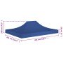Techo de carpa para celebraciones azul 4,5x3 m 270 g/m² en Cubiertas para carpas y cenadores | Comprar online en Foro24