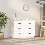 Sideboard aus massivem weißem Kiefernholz, 100 x 40 x 75 cm von vidaXL, Sideboards - Ref: Foro24-820143, Preis: 140,90 €, Rab...