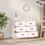 Sideboard aus massivem weißem Kiefernholz, 100 x 40 x 75 cm von vidaXL, Sideboards - Ref: Foro24-820143, Preis: 140,90 €, Rab...