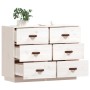 Sideboard aus massivem weißem Kiefernholz, 100 x 40 x 75 cm von vidaXL, Sideboards - Ref: Foro24-820143, Preis: 142,37 €, Rab...