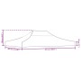 Techo de carpa para celebraciones gris antracita 4,5x3m 270g/m²