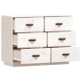 Sideboard aus massivem weißem Kiefernholz, 100 x 40 x 75 cm von vidaXL, Sideboards - Ref: Foro24-820143, Preis: 142,37 €, Rab...