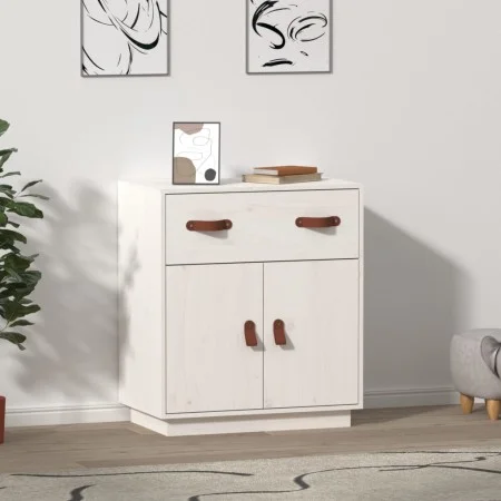 Solid white pine wood sideboard 65.5x40x75 cm by vidaXL, Sideboards - Ref: Foro24-820128, Price: 81,06 €, Discount: %