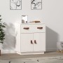 Sideboard aus massivem weißem Kiefernholz, 65,5 x 40 x 75 cm von vidaXL, Sideboards - Ref: Foro24-820128, Preis: 90,86 €, Rab...
