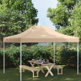 Techo de carpa para celebraciones beige 4,5x3 m 270 g/m²