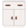 Sideboard aus massivem weißem Kiefernholz, 65,5 x 40 x 75 cm von vidaXL, Sideboards - Ref: Foro24-820128, Preis: 90,86 €, Rab...