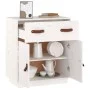 Aparador de madera maciza de pino blanco 65,5x40x75 cm de vidaXL, Aparadores - Ref: Foro24-820128, Precio: 90,04 €, Descuento: %