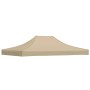 Techo de carpa para celebraciones beige 4,5x3 m 270 g/m²