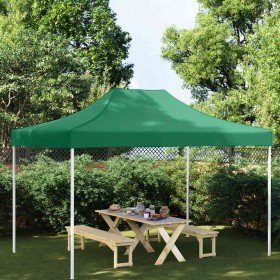 Techo de carpa para celebraciones verde 4,5x3 m 270 g/m²