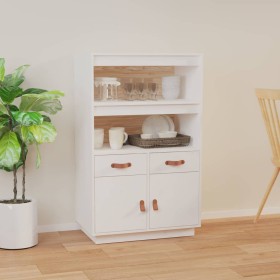 Sideboard aus massivem weißem Kiefernholz, 67 x 40 x 108,5 cm von vidaXL, Sideboards - Ref: Foro24-820158, Preis: 121,05 €, R...