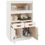 Sideboard aus massivem weißem Kiefernholz, 67 x 40 x 108,5 cm von vidaXL, Sideboards - Ref: Foro24-820158, Preis: 119,79 €, R...