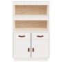 Solid white pine wood sideboard 67x40x108.5 cm by vidaXL, Sideboards - Ref: Foro24-820158, Price: 121,05 €, Discount: %