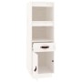 Hohes Sideboard aus massivem weißem Kiefernholz, 34 x 40 x 108,5 cm von vidaXL, Sideboards - Ref: Foro24-820153, Preis: 78,89...